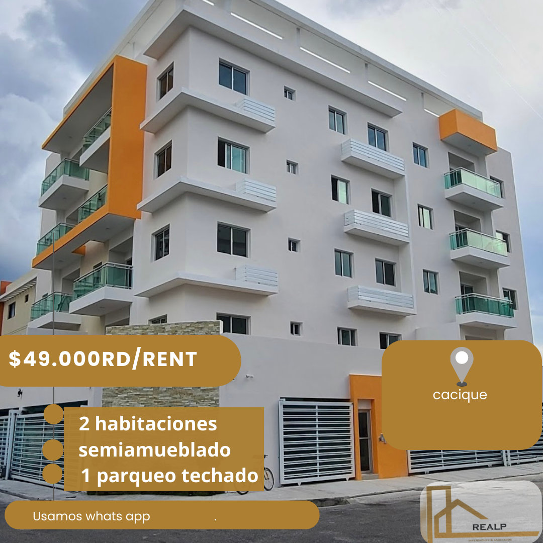 apartamentos - apartamento en alquiler semiamueblado 