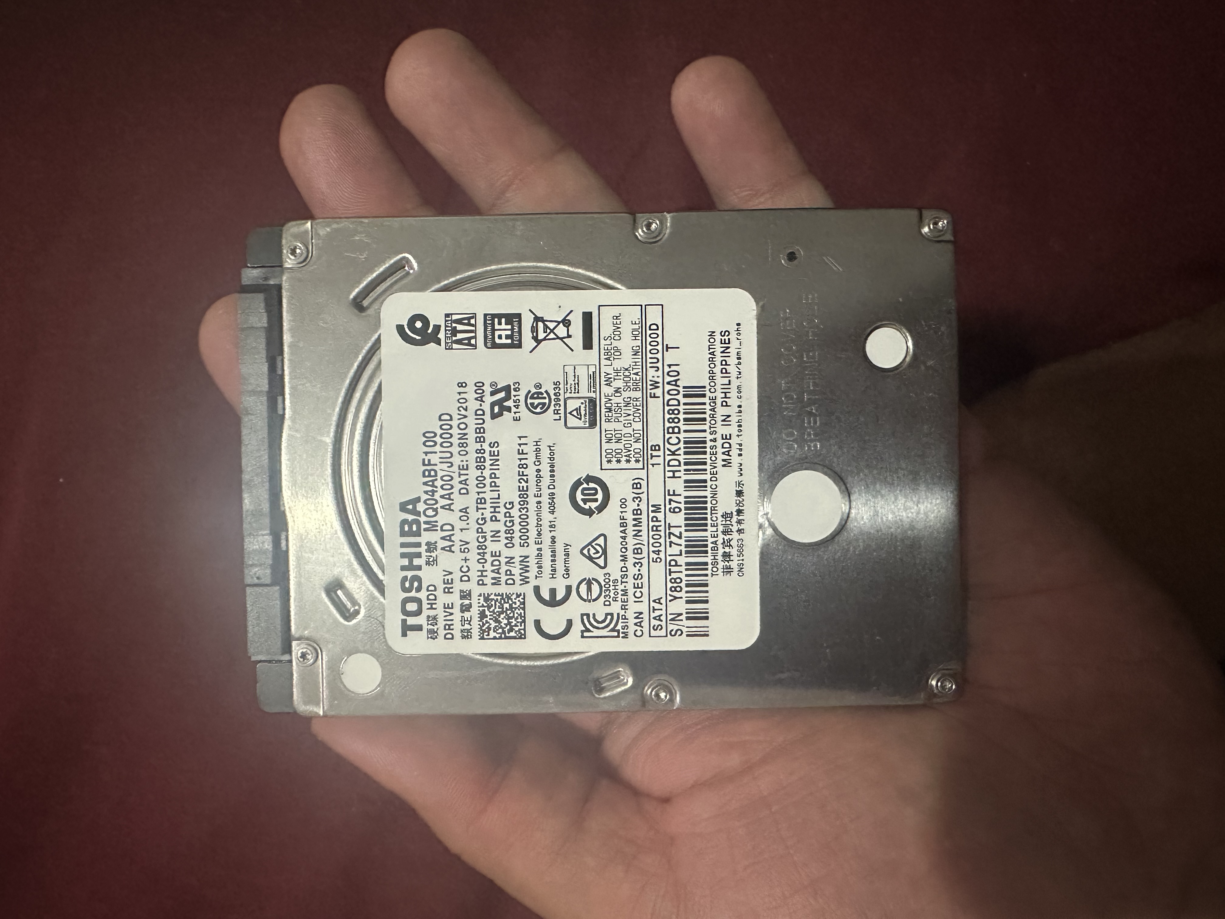 accesorios para electronica - DISCO DURO 1TB TOSHIBA!! 4