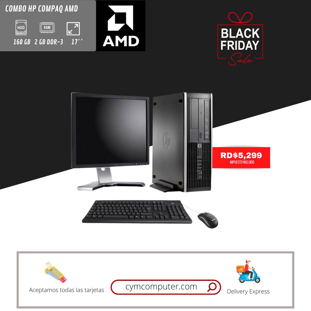 OFERTA BLACKFRIDAY - COMBO PC HP COMPAQ AMD-