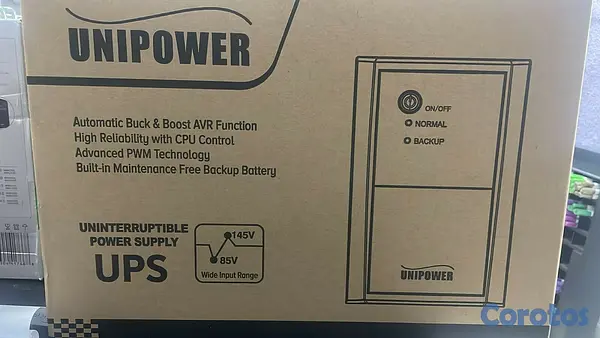 computadoras y laptops - UPS UNIPOWER 2200VA / 1100W  –TRABJA CON PLANTA / E INVERSOR /REGULA EL VOLTAJE  4
