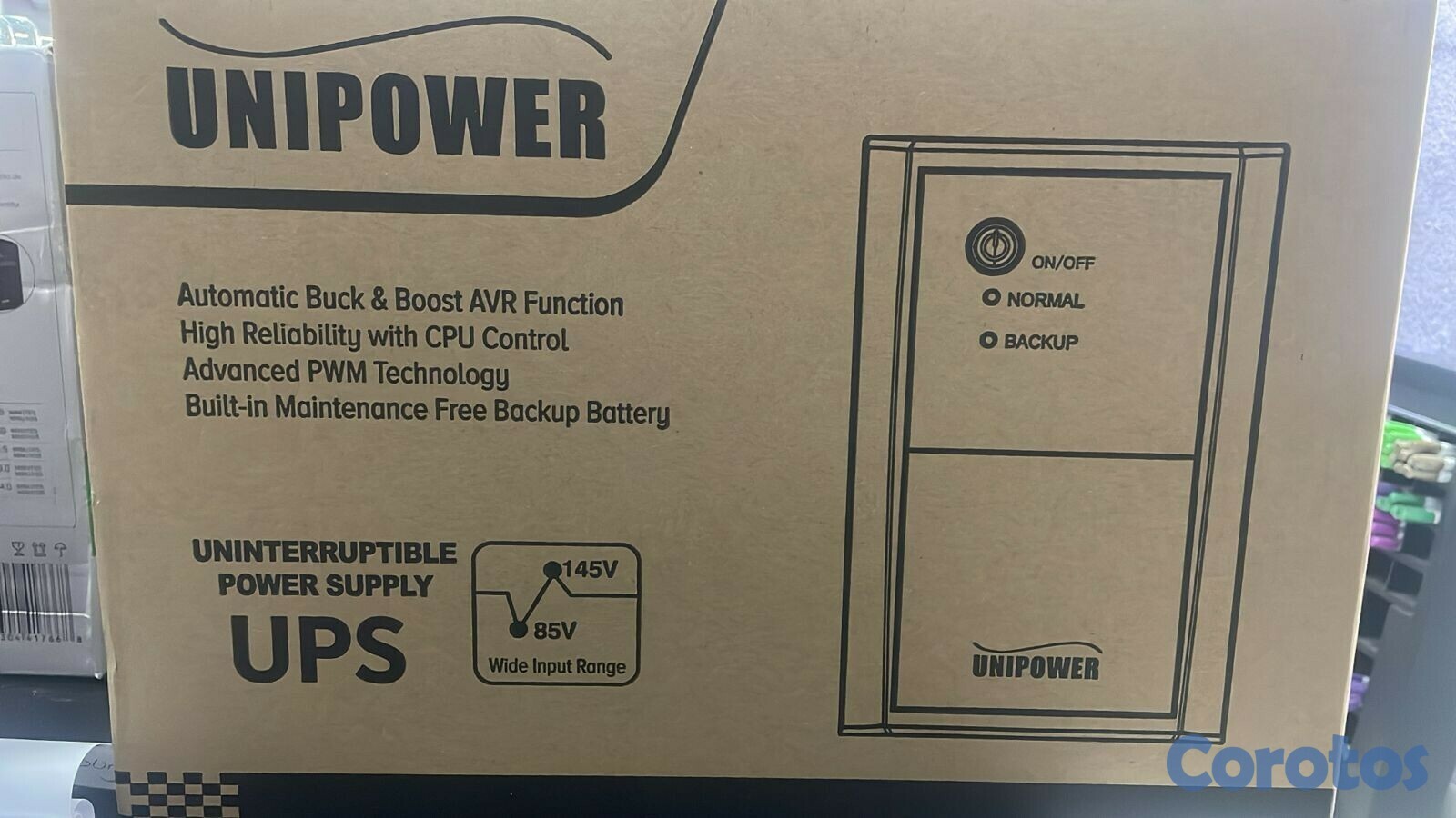 computadoras y laptops - UPS UNIPOWER 2200VA / 1100W  –TRABJA CON PLANTA / E INVERSOR /REGULA EL VOLTAJE  4