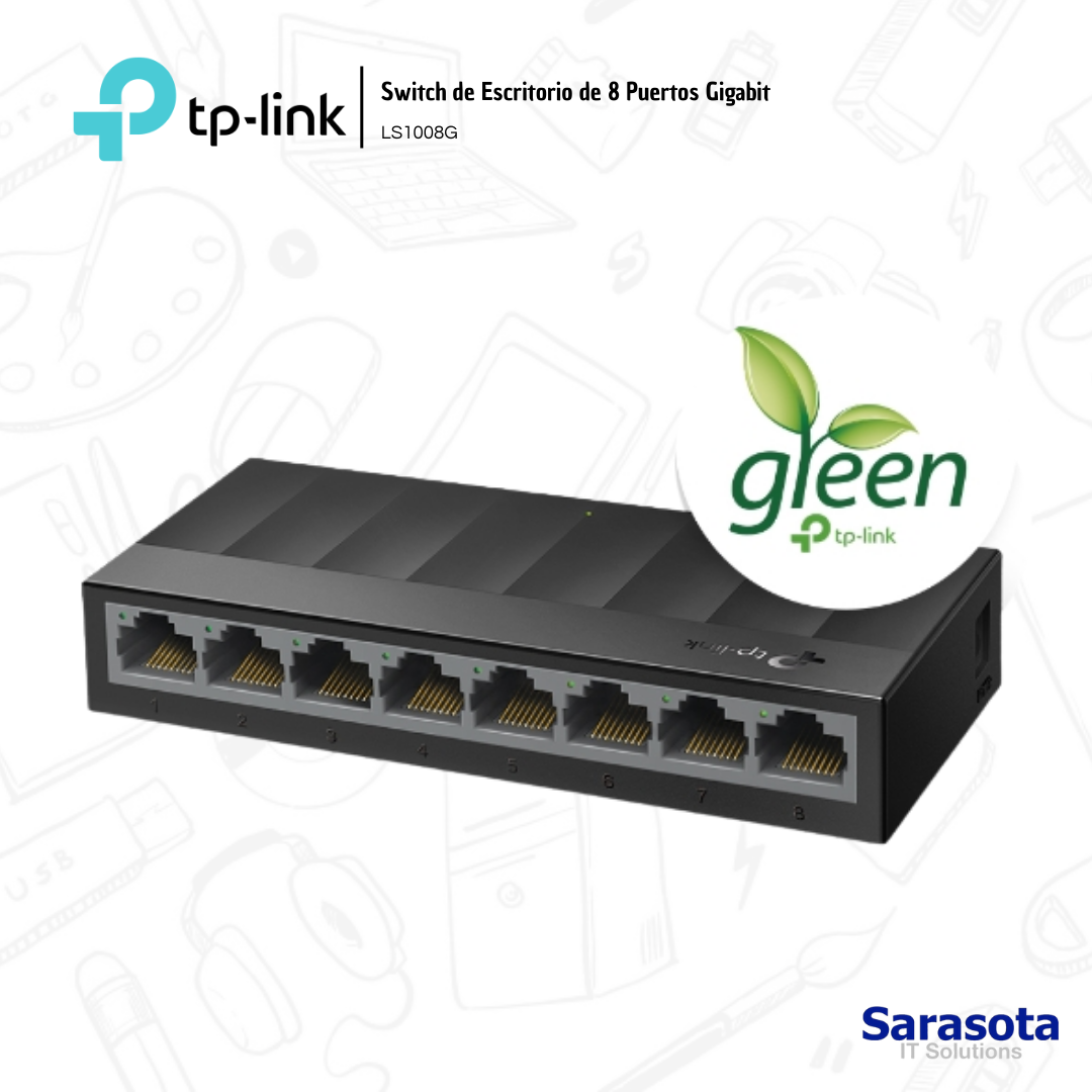 accesorios para electronica -  Tp-Link Switch de 8 Puertos Gigabit LS1008G 0
