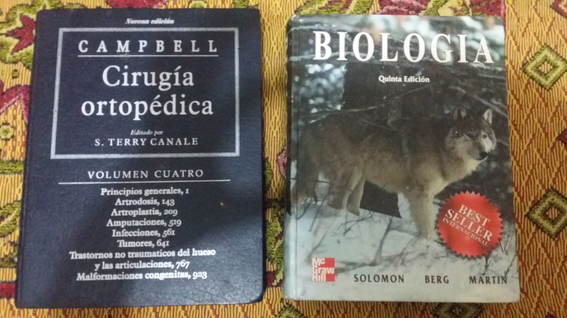 libros y revistas - Libros Biología quinta Edición Campell Cirugía Ortopédica