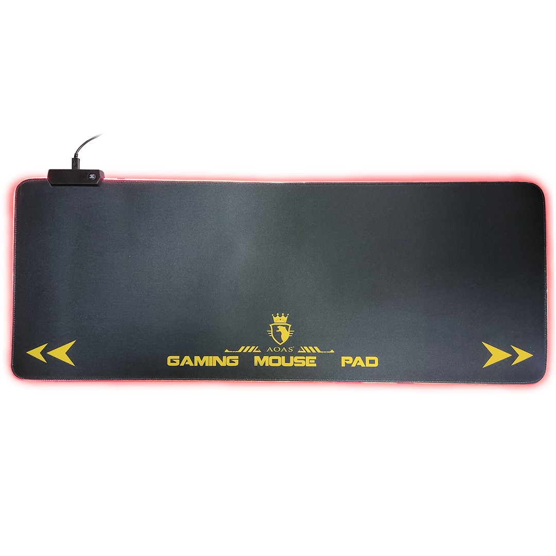accesorios para electronica - MOUSE PAD ALFOMBRILLA GAMER CON LUCES RGB AOAS S4000 80X30X04 mousepad 1