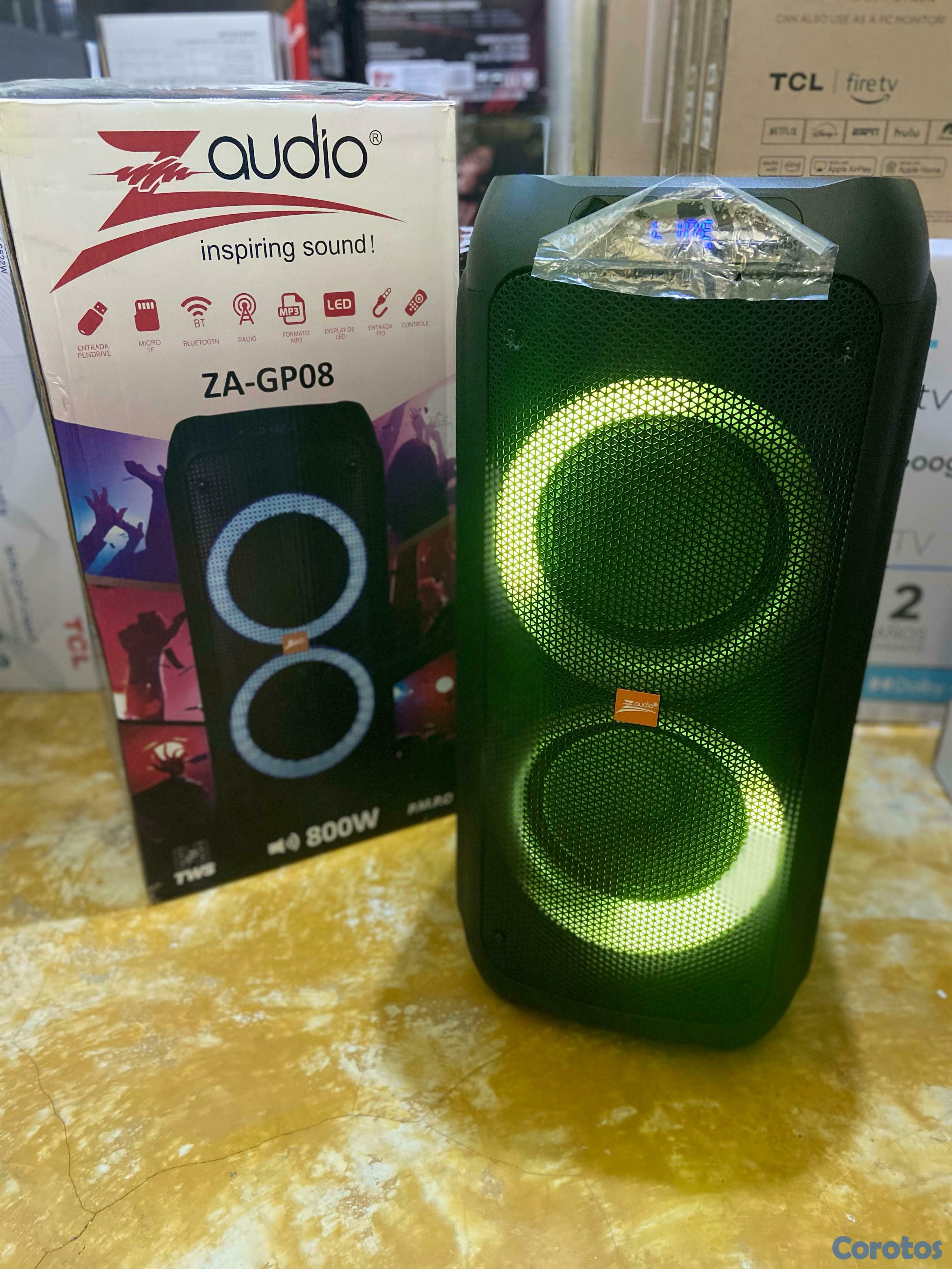 camaras y audio - BOCINAS AMPLIFICADAS Z AUDIO WOOFER MODELO ZA-GP08 800 WATTS. 3
