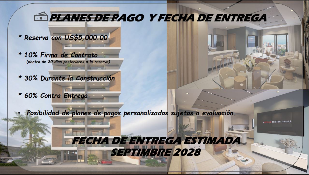 apartamentos - Apartamentos en Evaristo Morales de 2 y 3 hab 4