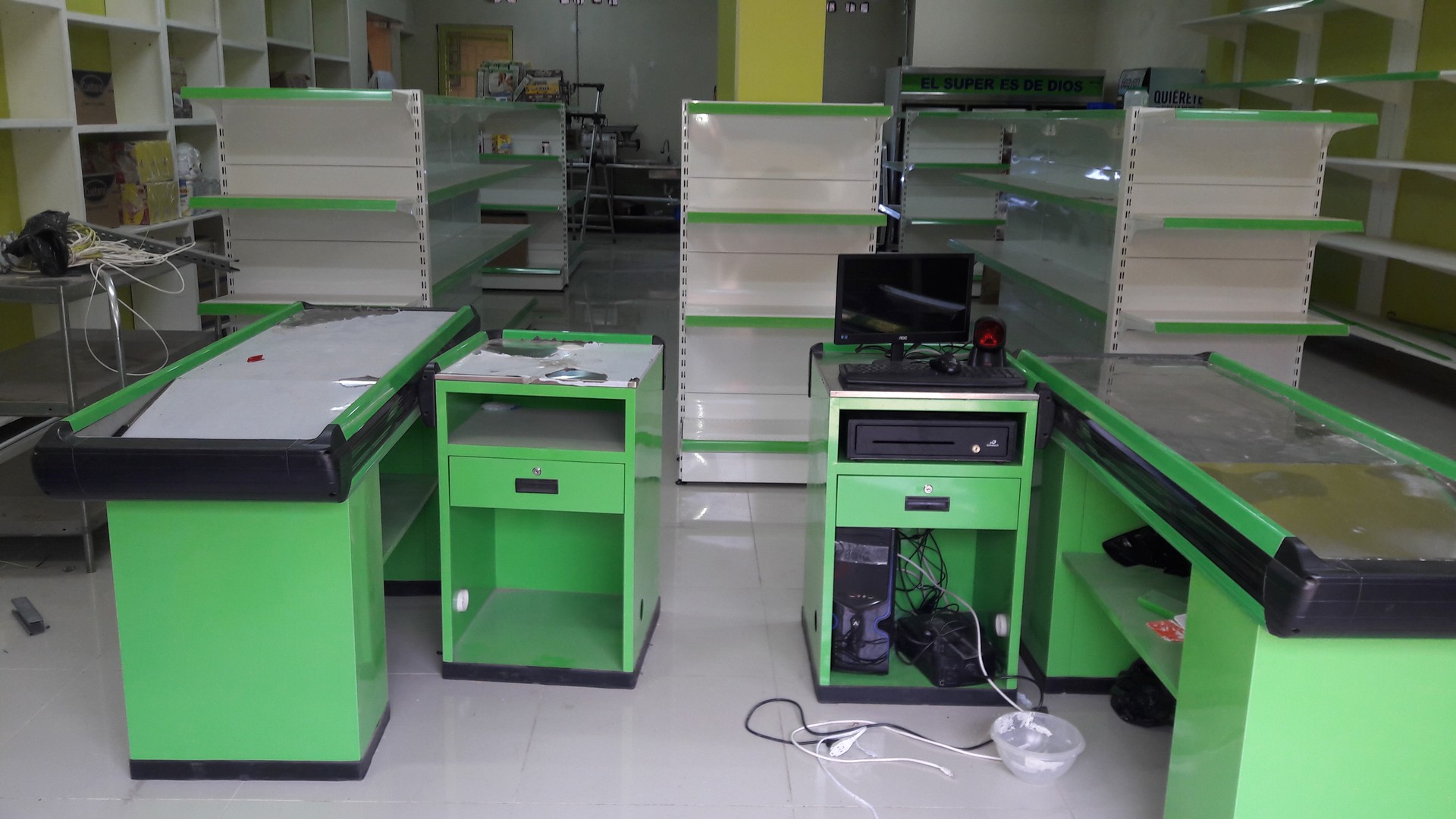 equipos profesionales - Muebles de caja nuevos Checkout para área de despacho 1