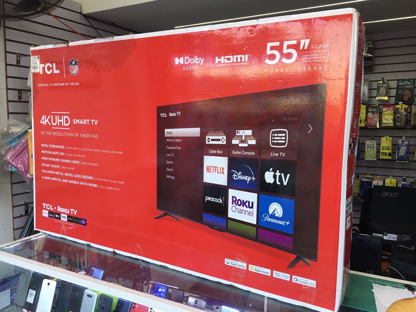 tv - TCL 55" Class S Class 4K UHD HDR LED Smart TV with Google TV - 55S450G

Nueva 