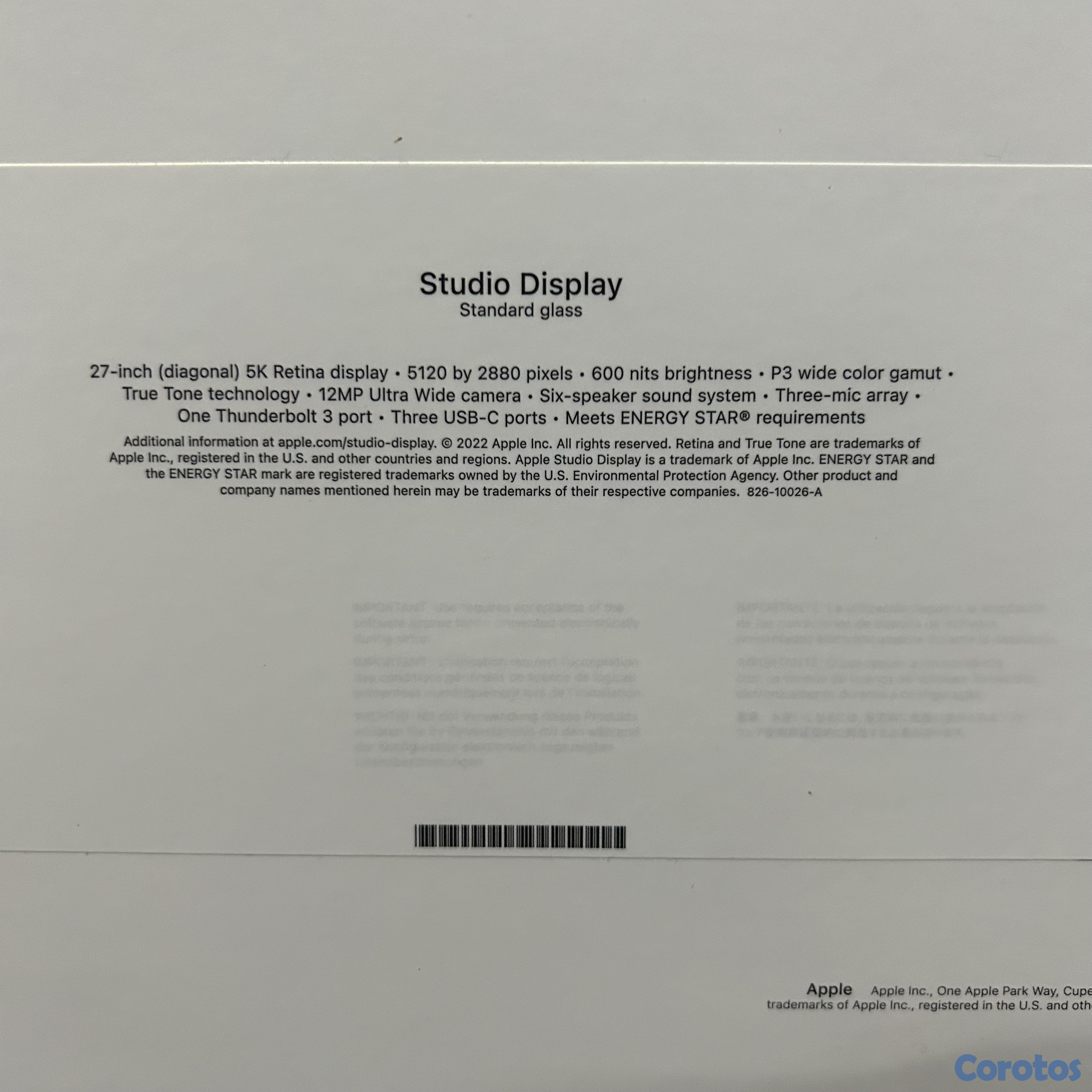 computadoras y laptops - STUDIO DISPLAY 27" STANDARD GLASS SELLADO 🔥‼️ OFERTA 2