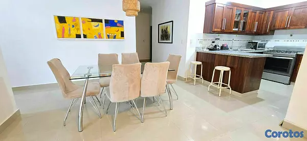 apartamentos - rento 1er piso amueblado cerro hermoso próximo al león Jiménez  9