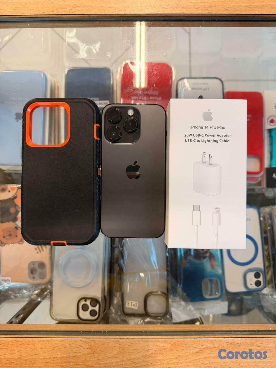 celulares y tabletas - iphone 14 pro black 128 GB desbloqueado.**Somos Ti 1