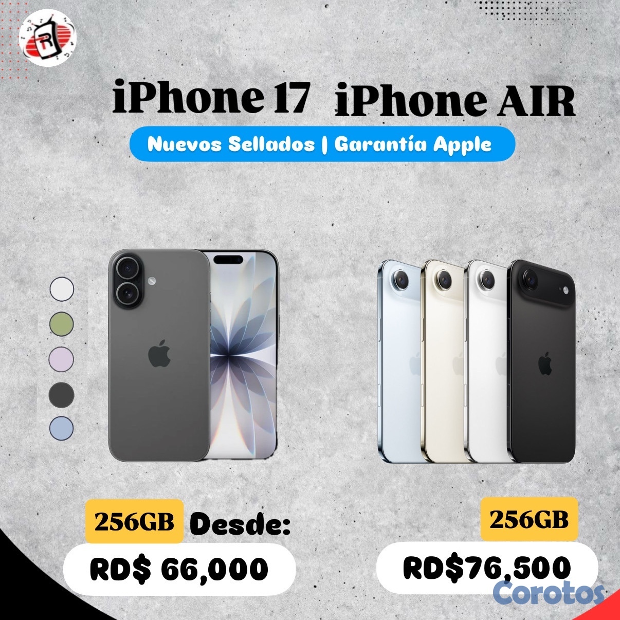 celulares y tabletas - IPHONE 17 / IPHONE AIR 256GB ESMI SELLADOS OFERTAS 