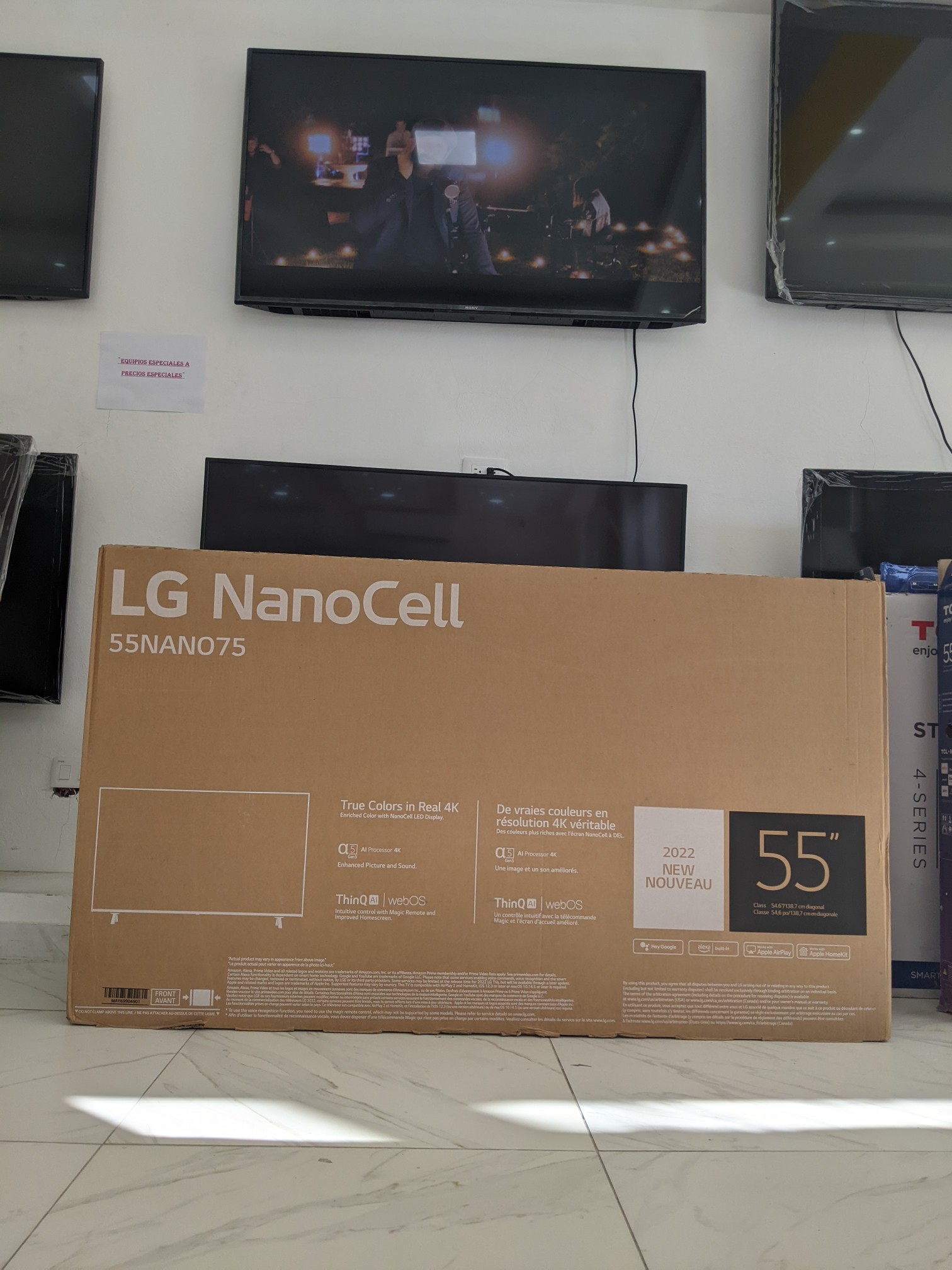 tv - Tv LG 55 Nanocell75 Smart TV 4k, Magic control 1 año de garantía, tienda física