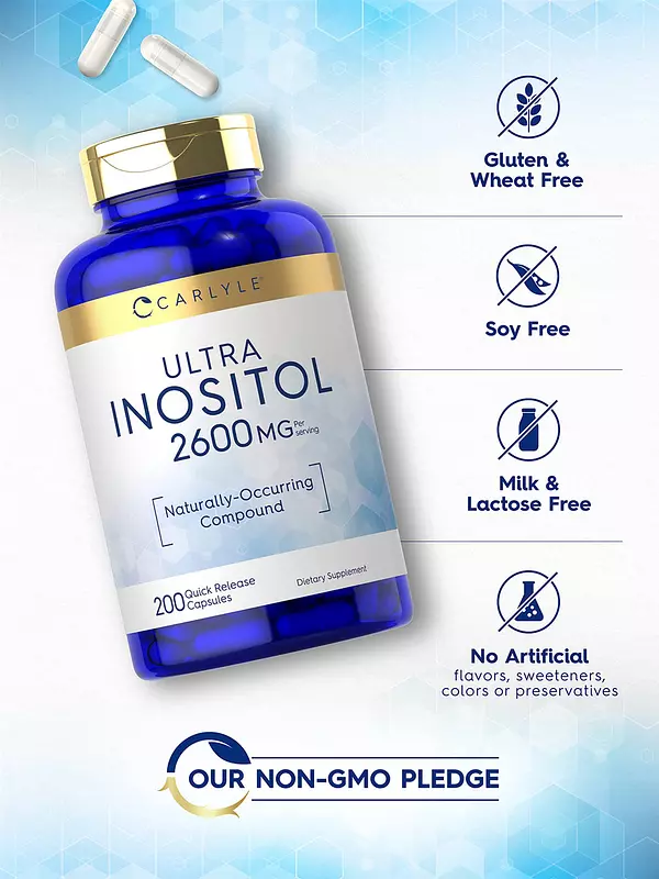 Salud y Equipamiento Médico - Inositol Capsulas 2600mg -carlyle 5