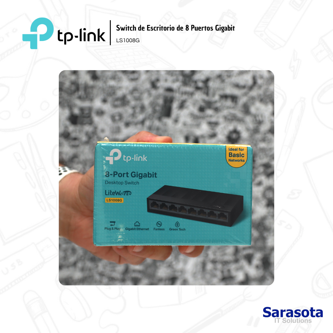 accesorios para electronica -  Tp-Link Switch de 8 Puertos Gigabit LS1008G 1