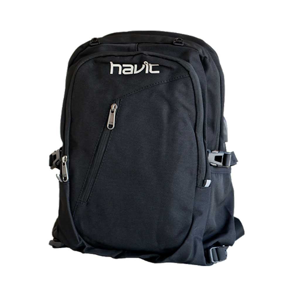 carteras y maletas - MOCHILA HAVIT (Mod. H0022) 15.6 PULGDAS  NEGRO  Resistente a Lluvia  1