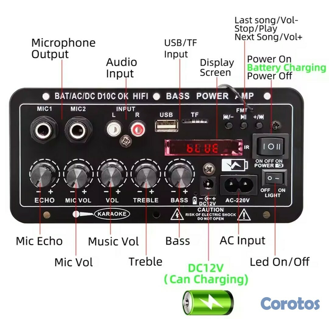 camaras y audio - Placa de amplificación de potencia D10C 3