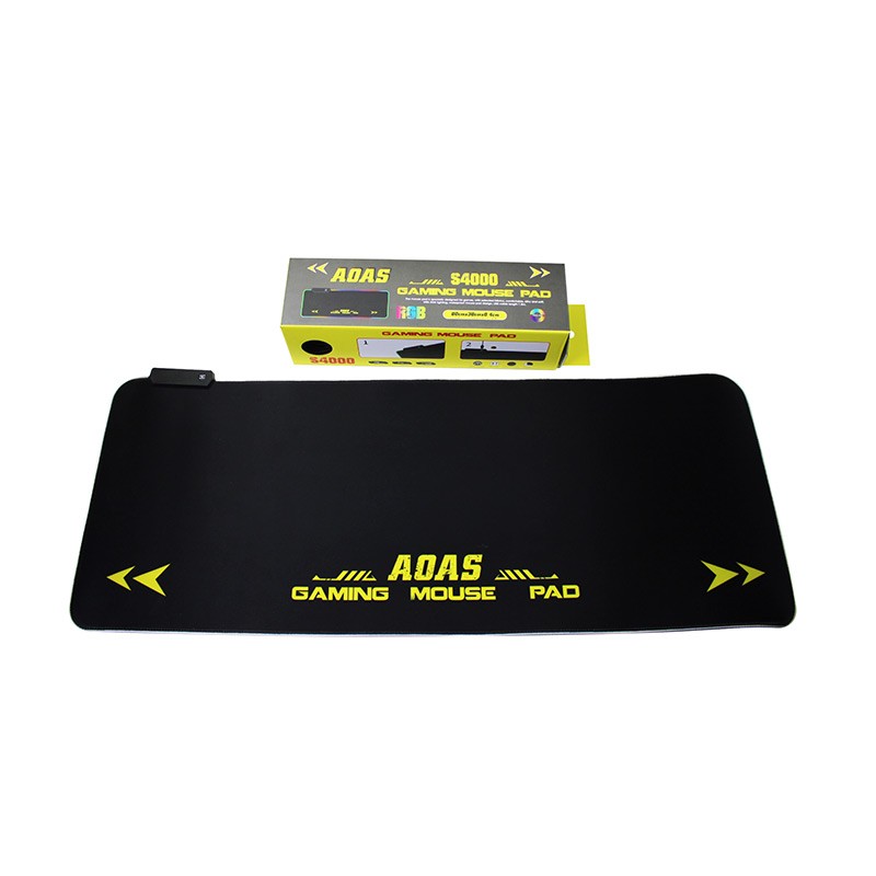 accesorios para electronica - MOUSE PAD ALFOMBRILLA GAMER CON LUCES RGB AOAS S4000 80X30X04 mousepad 2