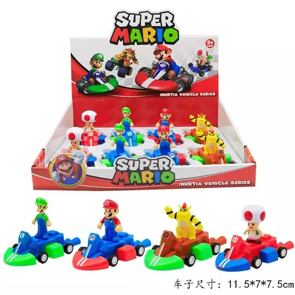 juguetes - Carrito Super Mario Kart Racing Cars  competitivo Luigi  2