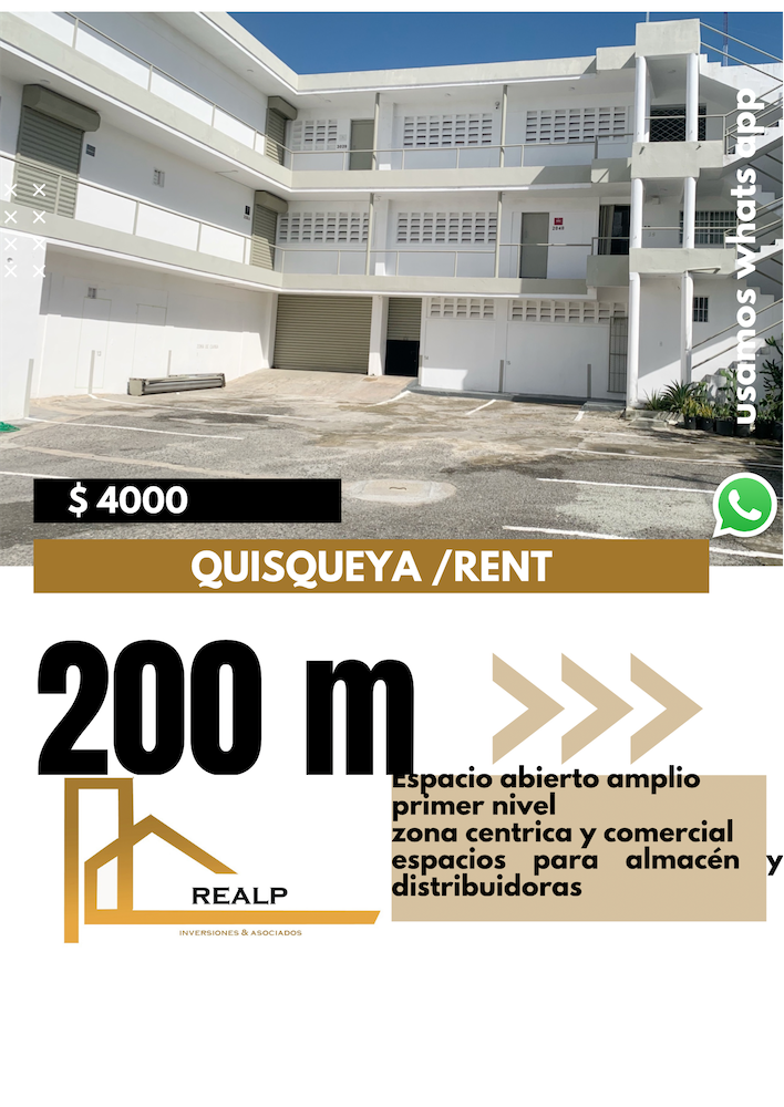 oficinas y locales comerciales - Locales en zona céntrica del quisqueya