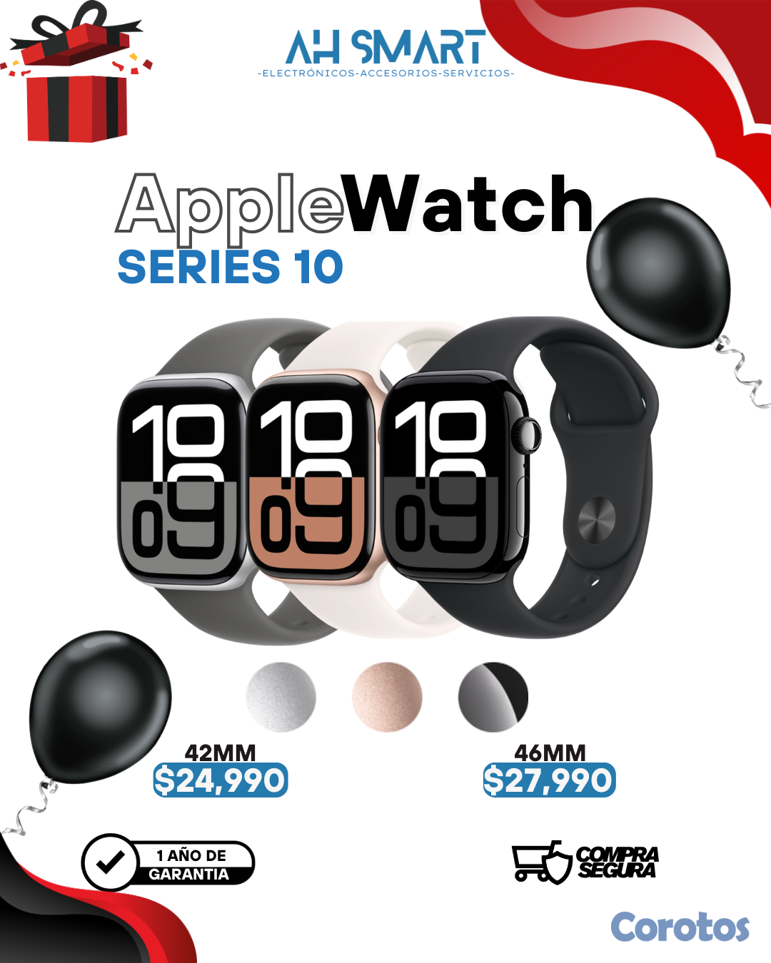 accesorios para electronica - Apple Watch Series 10, Series 11 42MM 46MM Sellado 1
