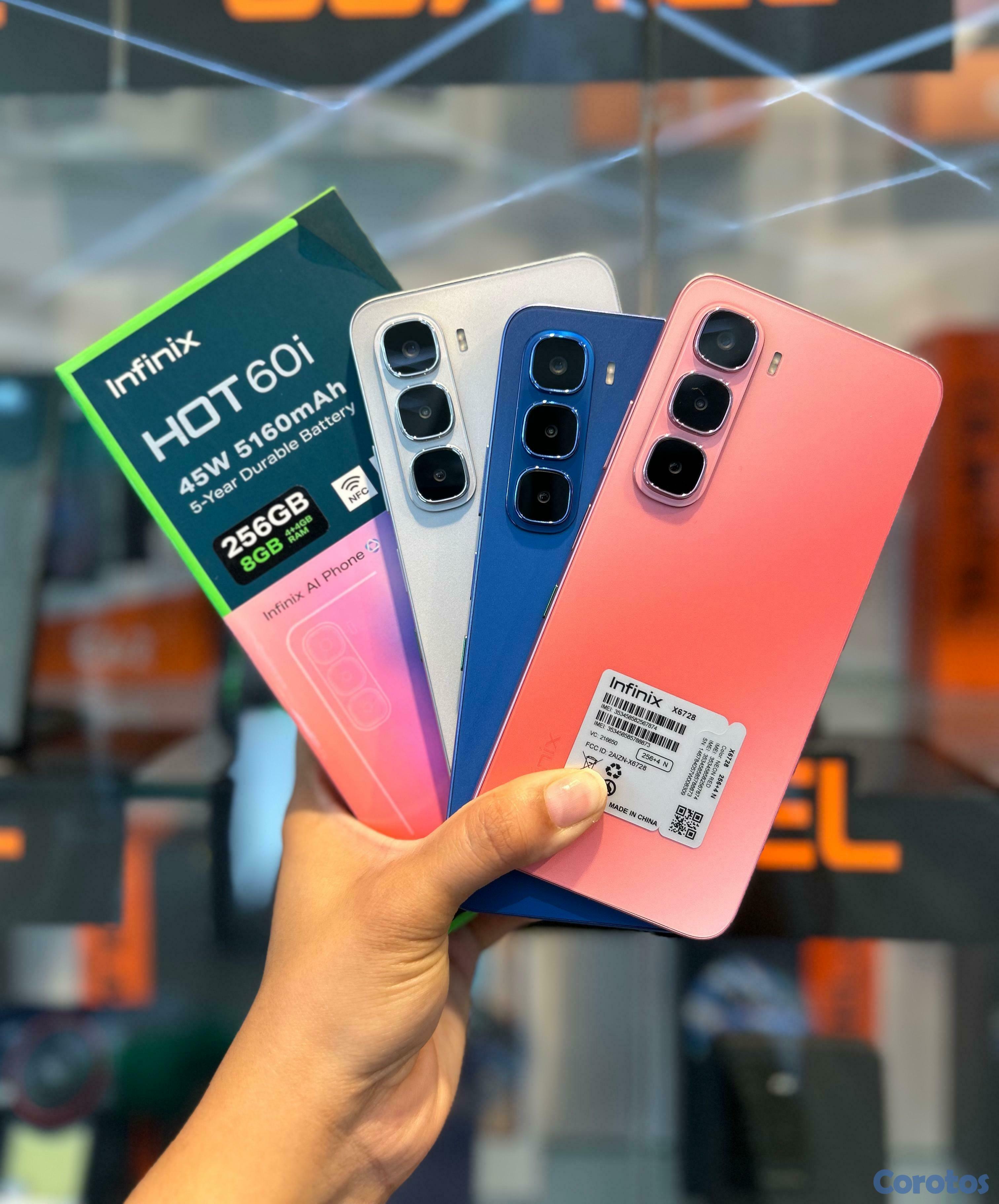 celulares y tabletas - INFINIX HOT 60I 256GB/8RAM 
