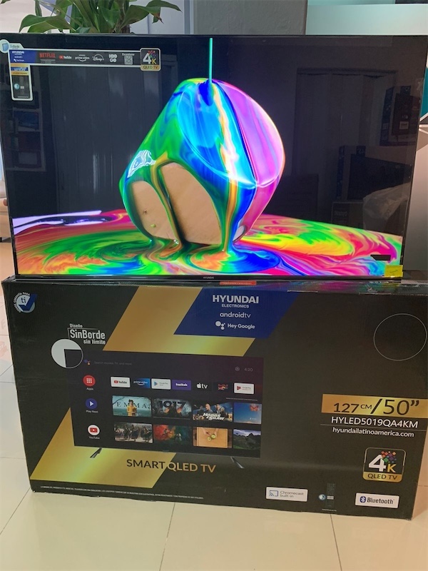 tv - HYUNDAI QLED 50”android 2022 nueva