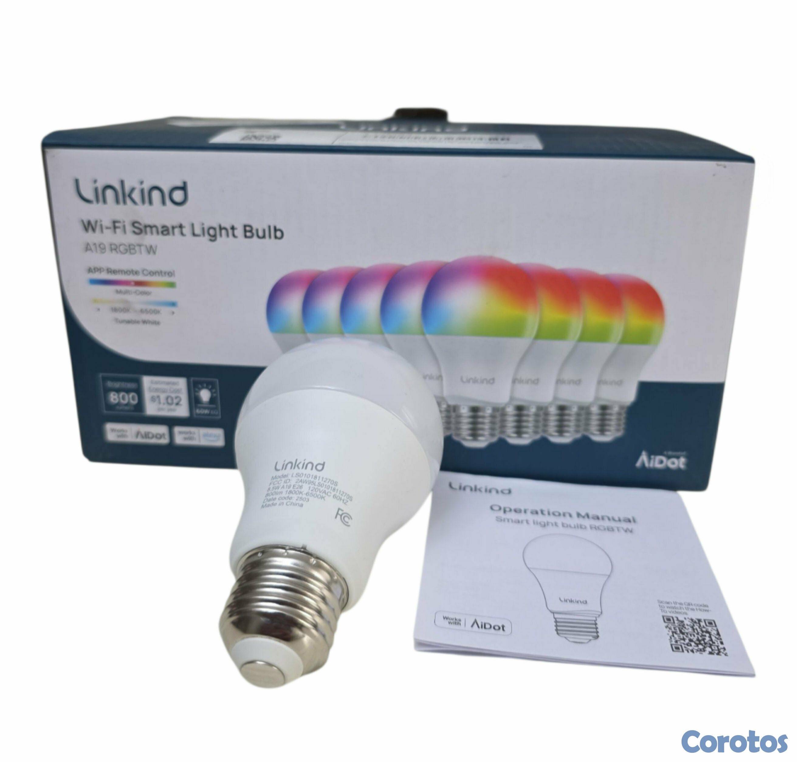 decoración y accesorios - Linkind Bombillos inteligentes WiFi, funciona con Alexa, Google Home. 2