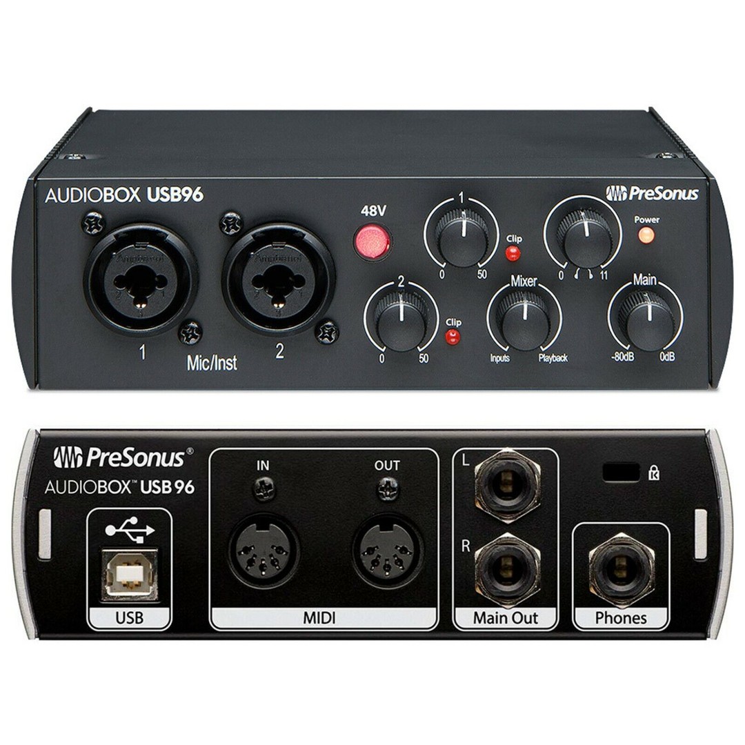 camaras y audio - Interfaz De Audio / Tarjeta De Sonido Presonus Audiobox USB 96