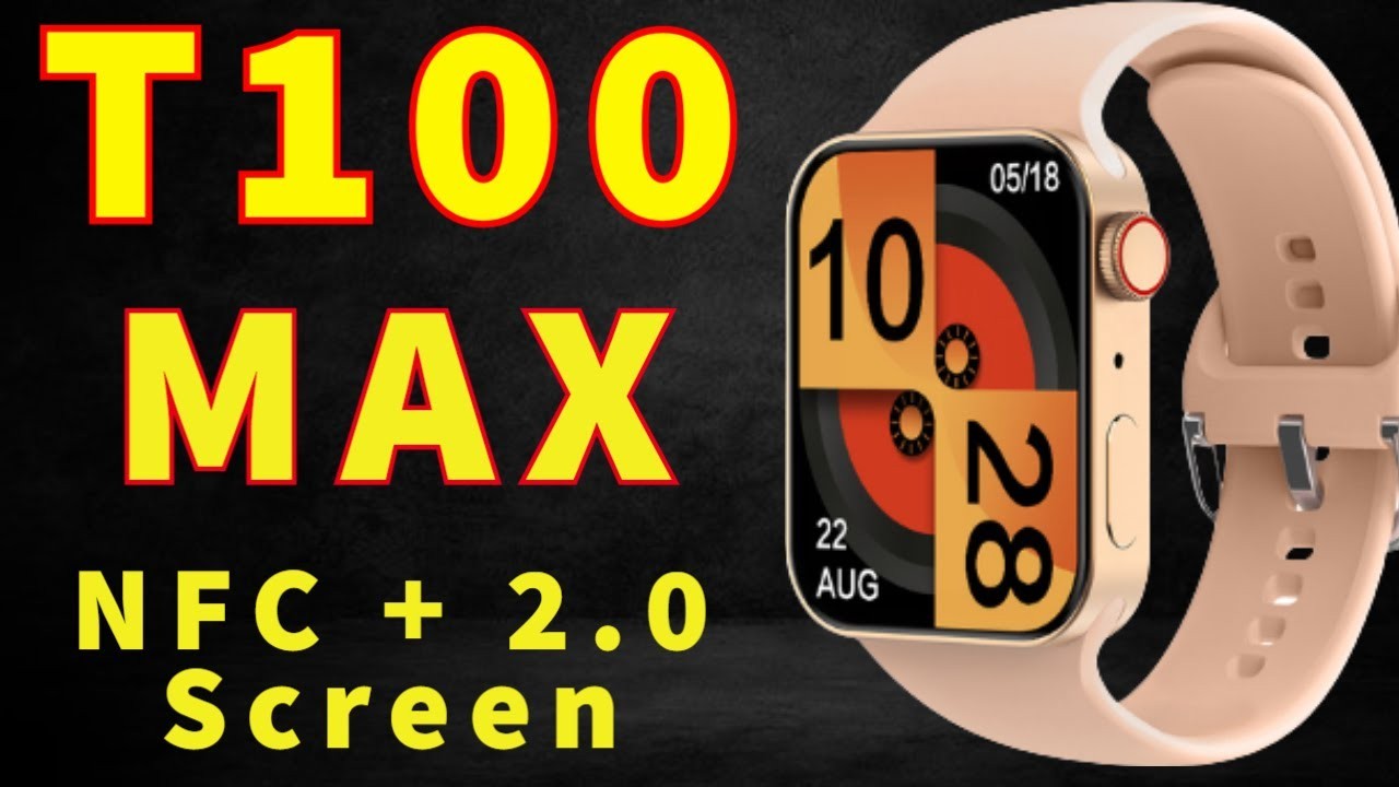 accesorios para electronica - Reloj inteligente T100 MAX BIG 2.0 serie 7 con carga inalambrica 45 mm