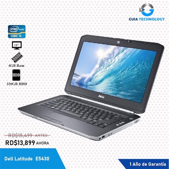computadoras y laptops - Laptop i5 Dell Latitude Mouse y Mochila GRATIS 1 Año de Garantía