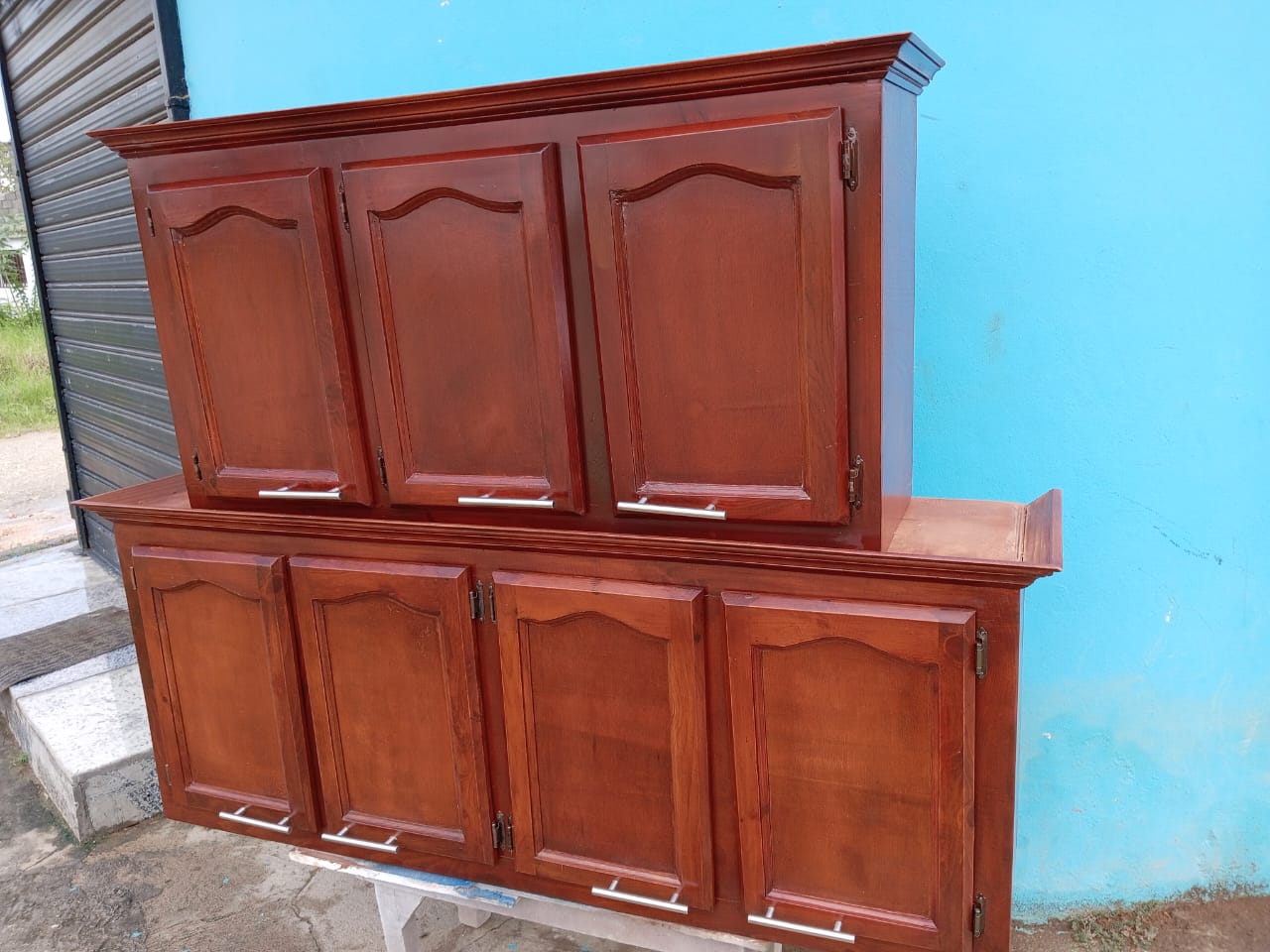 muebles y colchones - Gabinetes de cocina en madera (No coge carcoma) 💯 garantizada ✅  0