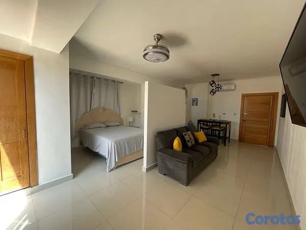 apartamentos - Aparta estudio amueblado con gran terraza privada  7