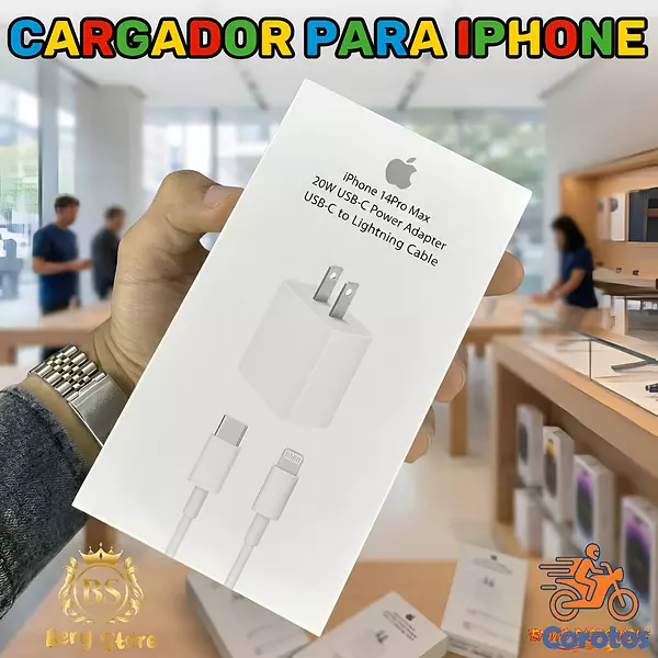 celulares y tabletas - CARGADOR PARA IPHONE ORIGINAL DE 20W CARGA RÁPIDA | CARGADOR PARA CELULARES  6