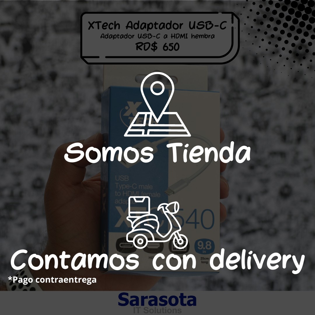 accesorios para electronica - Adaptador USB-C a HDMI hembra Xtech 1