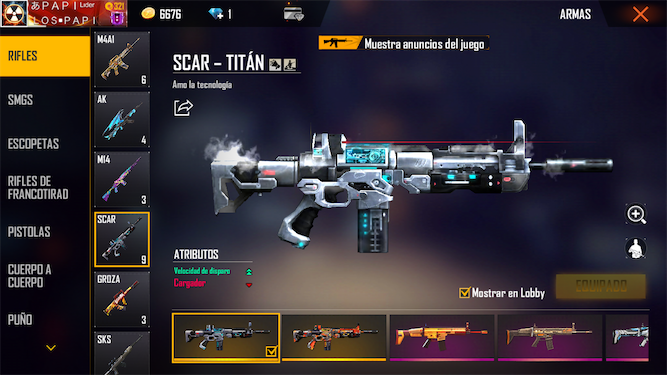 consolas y videojuegos - Cuenta Free Fire con 9 pases Élites comprados.