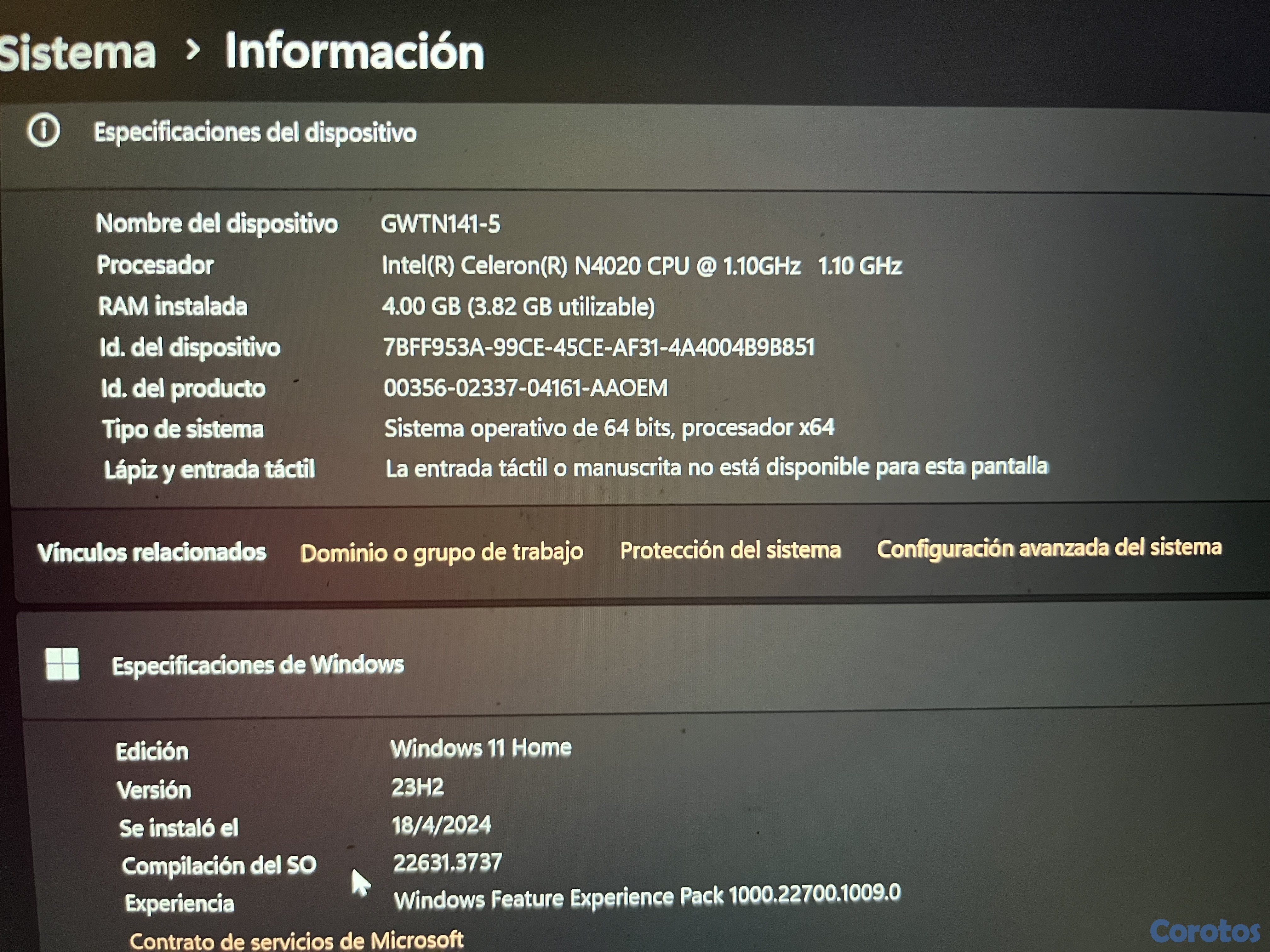 computadoras y laptops - Laptop Gateway gwtn141-5bkEscribir al 809-774-7097 4