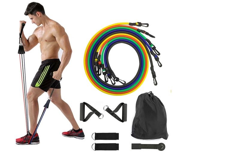 deportes - Juego Kit de bandas Elasticas de resistencia ejercicio Yoga Pilates Gym Ligas 3