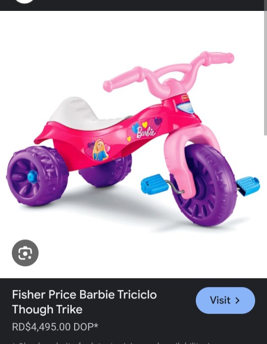 juguetes - Triciclo Fisher Price Barbie 3
