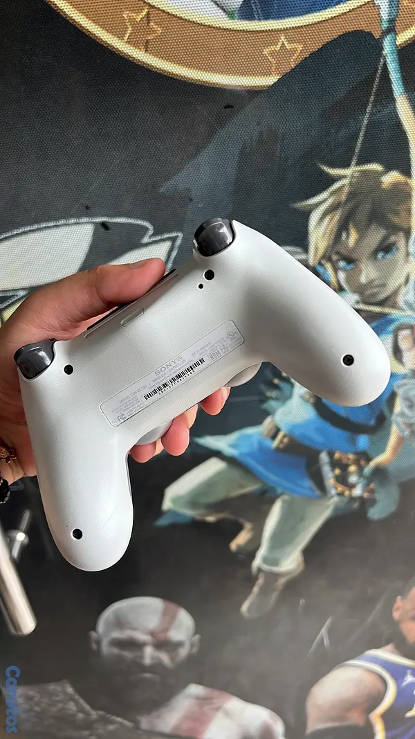 consolas y videojuegos - control ps4 gris original  3