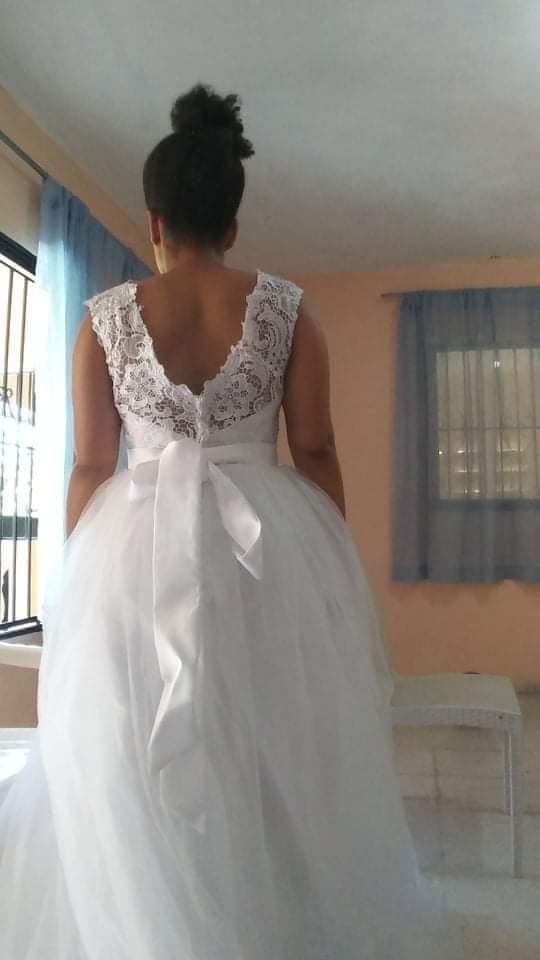 Vendo mi vestido de novia totalmente nuevo, size L año 2019 