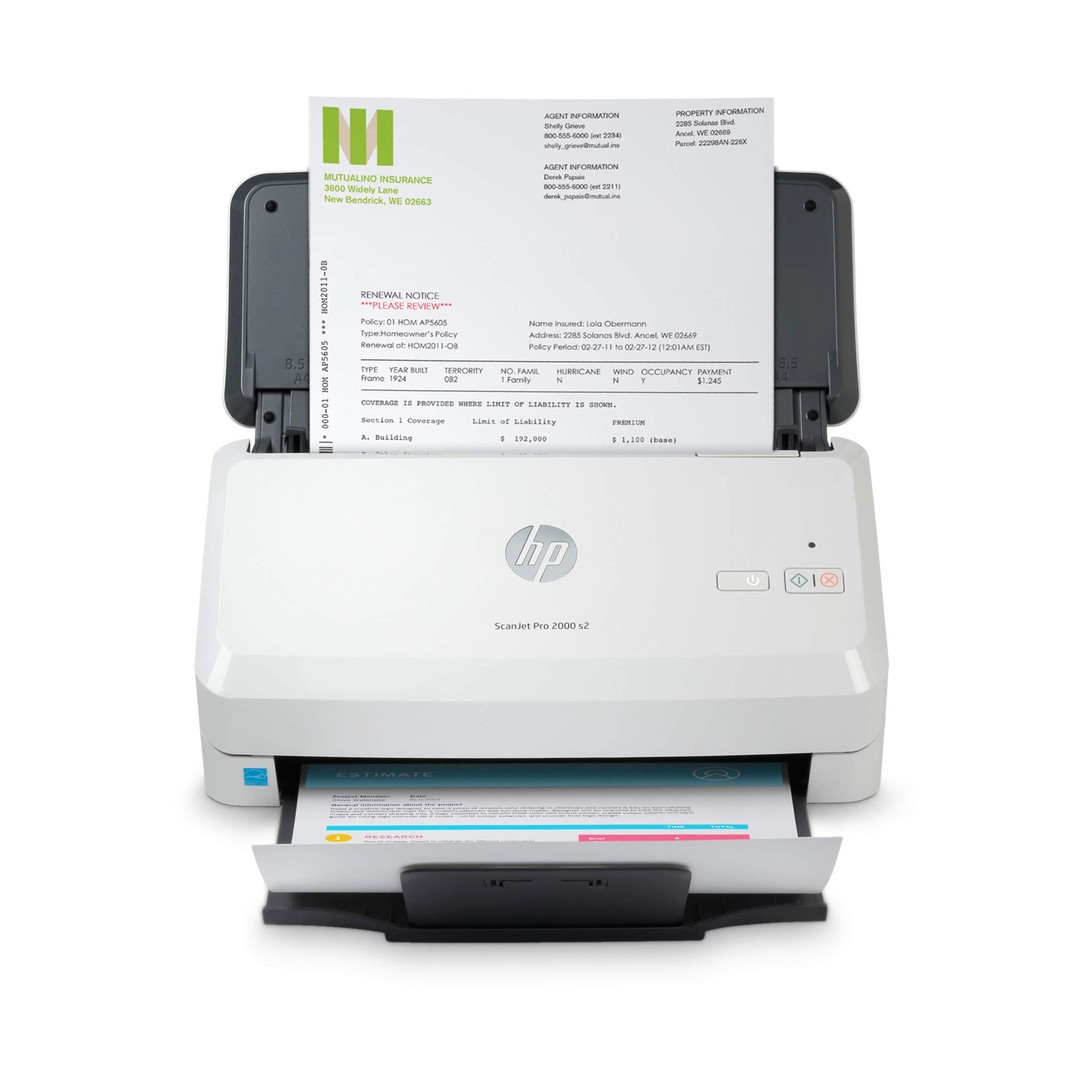 impresoras y scanners - SCANNER HP SCANJET PRO 2000 S2 SHEETFEED SCANNER - LETTER - 35 PPM / 75 IPM - 12 2