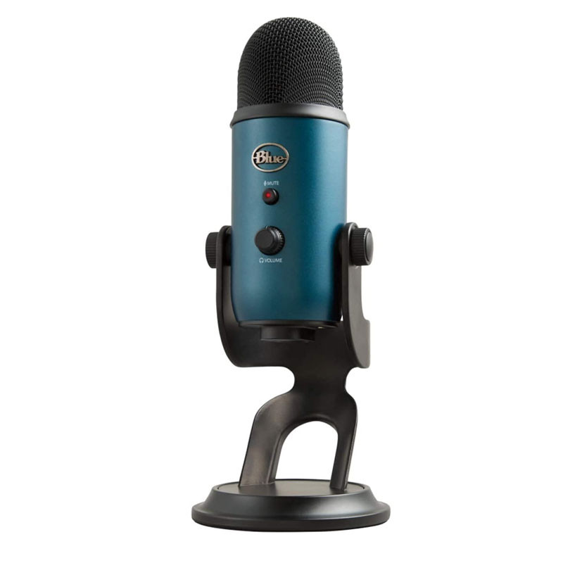 camaras y audio - Blue Yeti Microfono USB de Estudio para Podcast Youtube Videojuegos y Streaming