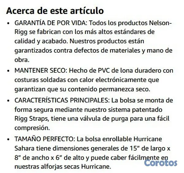 Artículos Deportivos - Mochila Impermeable Nelson-Rigg Hurricane 10L (SE- 9