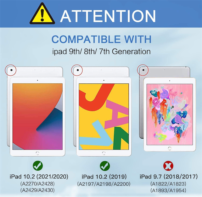 accesorios para electronica - Covers Para iPad 7ma,8va y 9na. Generación. Tamaño 10.2”  1