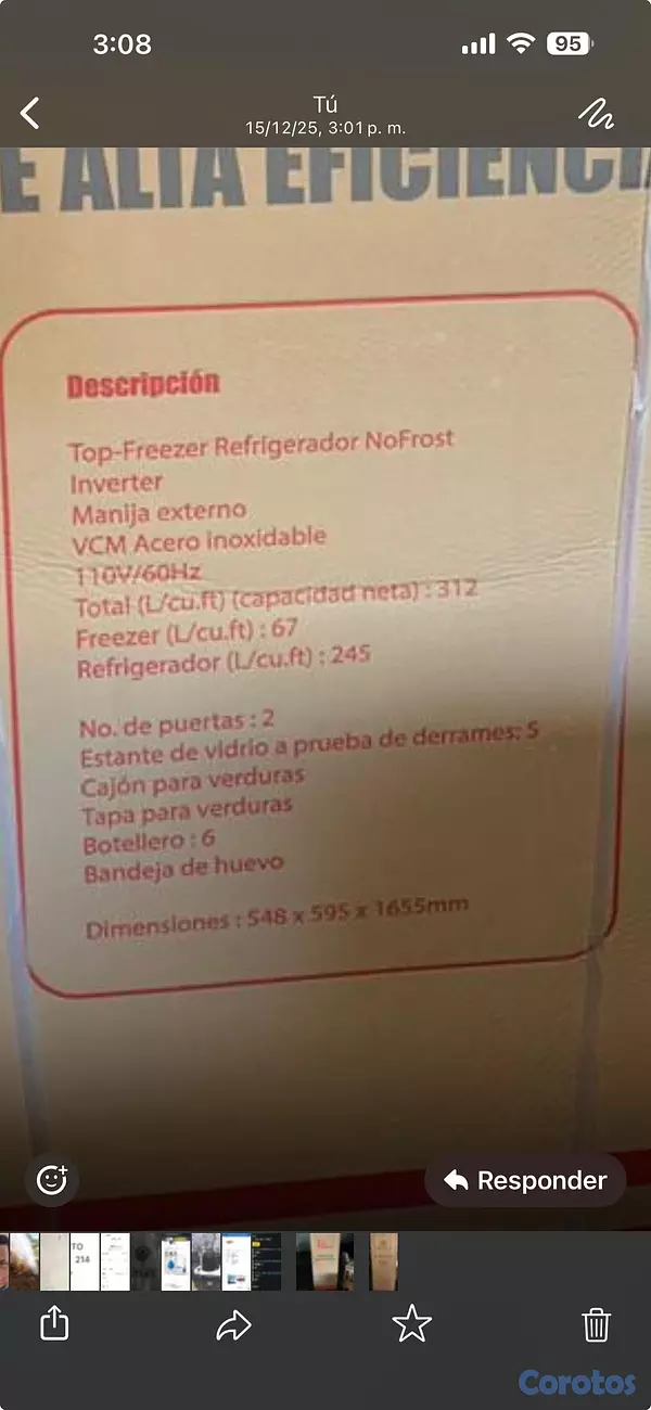 electrodomesticos - Nevera Reyna nueva en su caja  5
