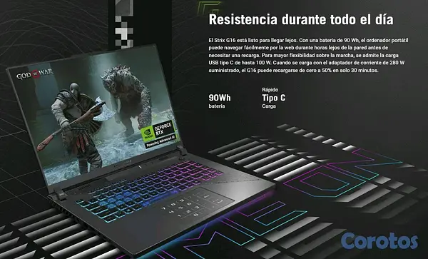 computadoras y laptops - ASUS ROG STRIX G16 RTX 5070 6