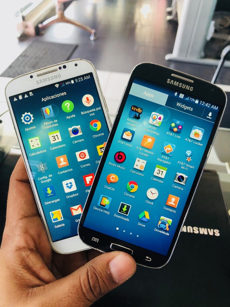 celulares y tabletas - SAMSUNG GALAXY S4 BLANCO NEGRO 16GB REC LLEG LEER ANUNCIO
