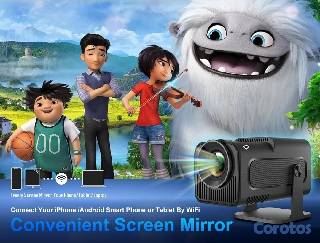 camaras y audio - Proyector Inteligente 4K con Android TV, WiFi 6 y Bluetooth, tu cine en casa.✨️ 9