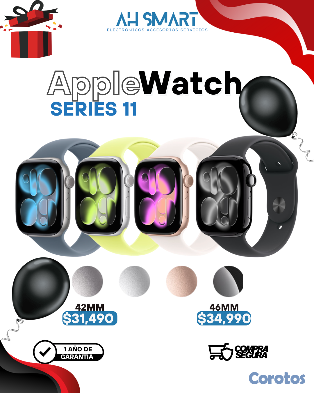 accesorios para electronica - Apple Watch Series 10, Series 11 42MM 46MM Sellado 2